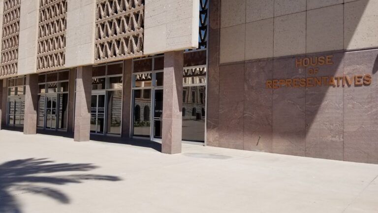 Government building in Phoenix with window film on the ground-floor glass